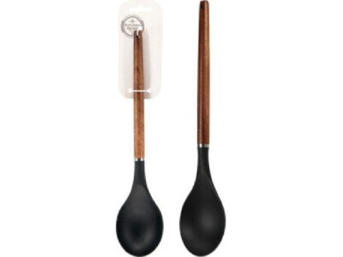 TÁLALÓKANÁL MŰA. FA NYÉLLEL 32,5X7CM