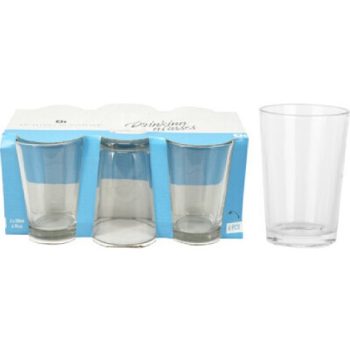 POHÁR ÜVEG 200ML 6DB-OS