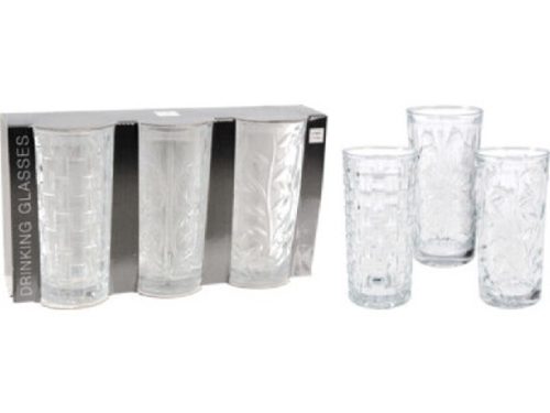 POHÁR ÜVEG 3DB-OS 380ML