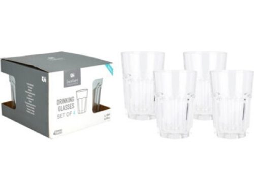 POHÁR ÜVEG 500ML 4DB-OS