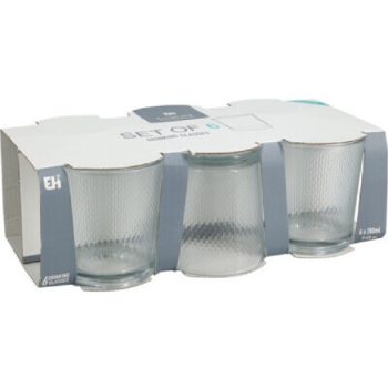 POHÁR ÜVEG 6DB-OS 280ML