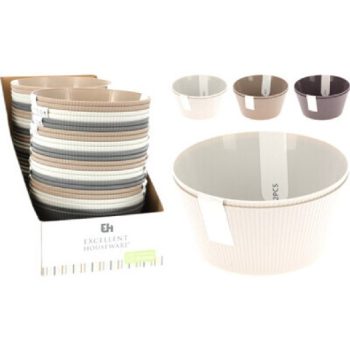 TÁL PP 15X7,4CM 2DB-OS KÉSZLET 3 FÉLE SZÍN