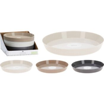 TÁNYÉR PP 24,2X3CM 72G 3 FÉLE SZÍN