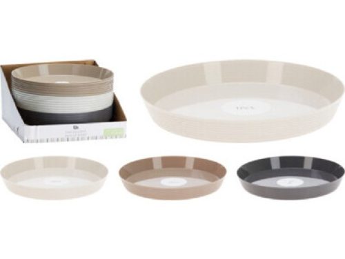 TÁNYÉR PP 24,2X3CM 72G 3 FÉLE SZÍN