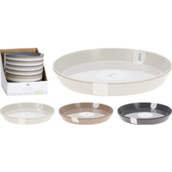 TÁNYÉR PP 2DB-OS 20,5X2,6CM 3 FÉLE SZÍN