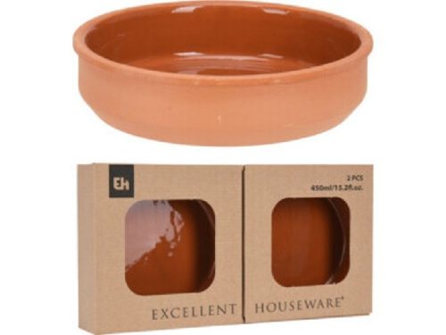 SÜTŐTÁL KERÁMIA 2DB-OS KÉSZLET 16X4CM 450ML