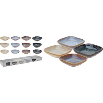 KÍNÁLÓTÁL SZETT 4DB-OS VEGYES MINTA 9X9X2,5CM