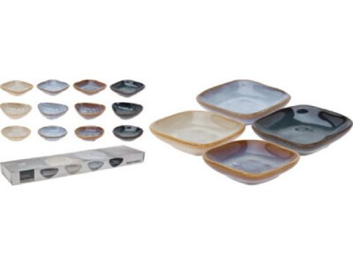 KÍNÁLÓTÁL SZETT 4DB-OS VEGYES MINTA 9X9X2,5CM