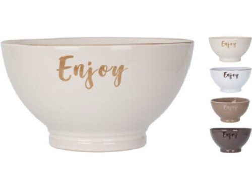 MÜZLIS TÁL STONEWARE "ENJOY" 850ML 4F.