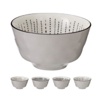 TÁL PORCELÁN 350ML 4 FÉLE MINTA