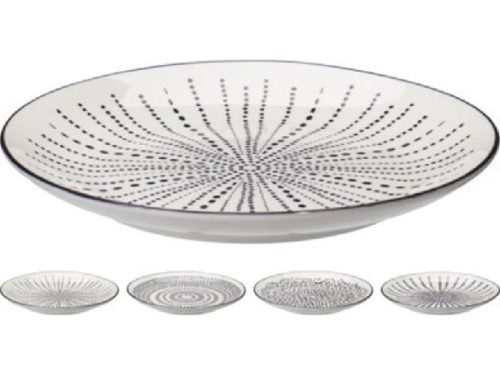 TÁNYÉR PORCELÁN 20CM 4 FÉLE MINTA