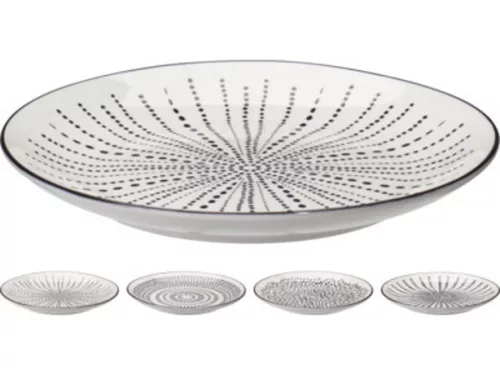 TÁNYÉR PORCELÁN 20CM 4 FÉLE MINTA