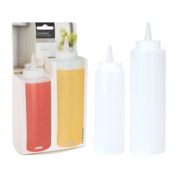 ADAGOLÓ ÜVEG 2DB-OS PE ÁTLÁTSZÓ 250ML 400ML