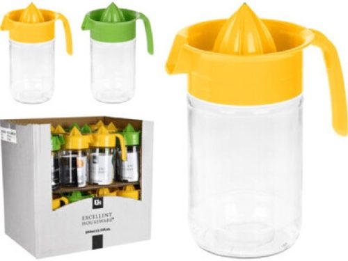 GYÜMÖLCSFACSARÓ ÜVEG 660ML 10X19CM 330G 2 FÉLE SZÍN