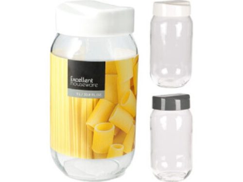 TÁROLÓ ÜVEG 1000ML 2F.