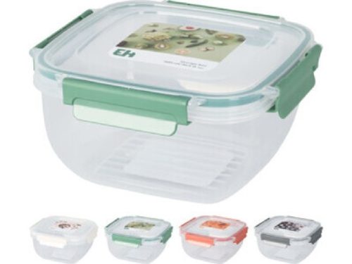 TÁROLÓDOBOZ PP 900ML 15,5X15,5X7,5CM 105G 4 FÉLE SZÍN