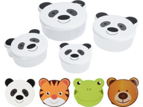 TÁROLÓDOBOZ SZETT 4DB-OS 4 MÉRET 4 FÉLE MINTA