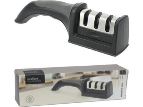 KÉSÉLEZŐ PP RM. ÉLEZŐVEL 21,5X5X5,5CM FEKETE