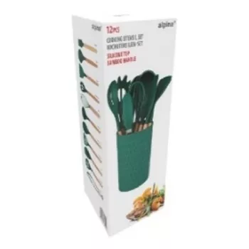   KONYHAI ESZKÖZ SZETT 12DB-OS 12,3X12,3X32CM SZILIKON, ALPINA