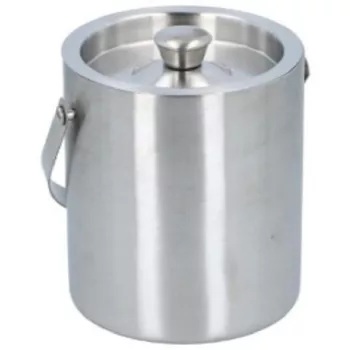   JÉGKOCKATARTÓ VÖDÖR DUPLAFALU 15,5XH15,5CM ROZSDAMENTES ACÉL ALPINA