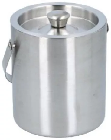 JÉGKOCKATARTÓ VÖDÖR DUPLAFALU 15,5XH15,5CM ROZSDAMENTES ACÉL ALPINA