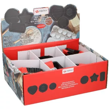 SÜTŐFORMA MINI 6FÉLE 0,4MM DISPL(60), ALPINA