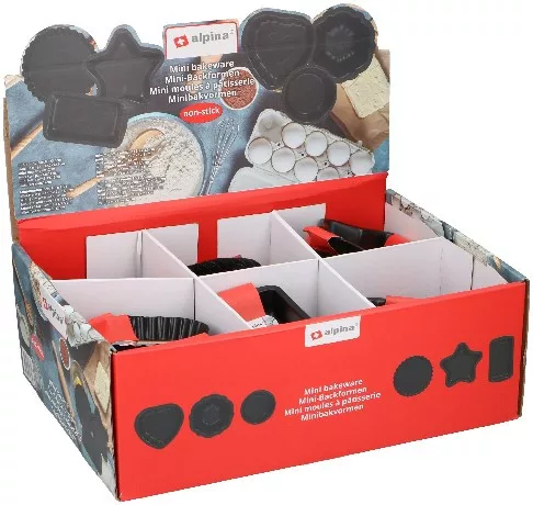 SÜTŐFORMA MINI 6FÉLE 0,4MM DISPL(60), ALPINA