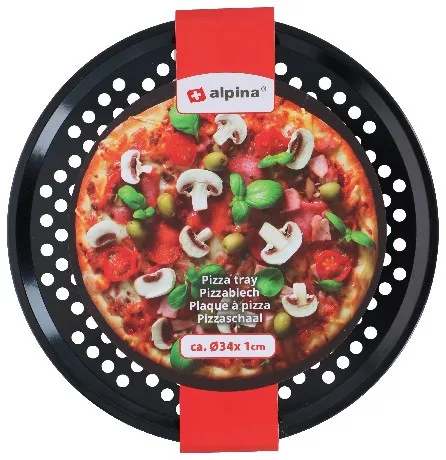 SÜTŐFORMA PIZZA 34CM 0,4MM ALPINA
