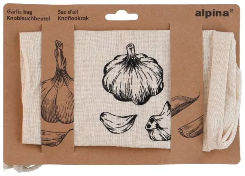TÁROLÓ ZSÁK FOKHAGYMÁHOZ 24X17CM, ALPINA