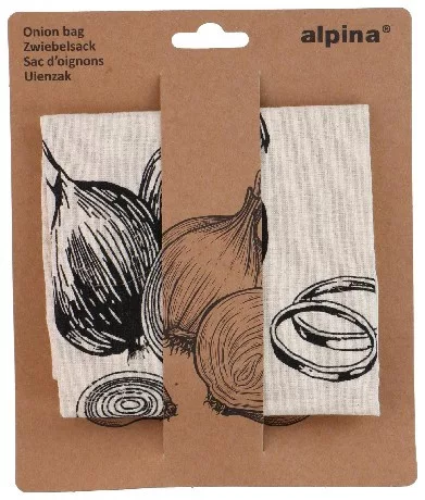TÁROLÓ ZSÁK HAGYMÁHOZ 30X30CM, ALPINA