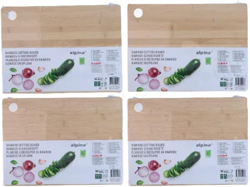 VÁGÓDESZKA BAMBUSZ 4FÉLE 28X38X0,7CM ALPINA