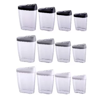 TÁROLÓ DOBOZ 4DB 1,25/0,85/0,6/0,5L 3 SZÍNBEN ALPINA