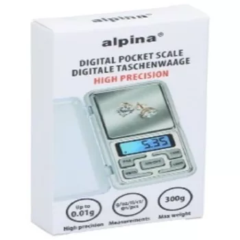 MÉRLEG MINI DIGITÁLIS 12,2X6,3X2,1CM ELEM NÉLKÜL ALPINA