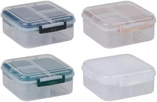 UZSONNÁS DOBOZ 3RÉSZES 4 FÉLE 18X17X8CM ALPINA