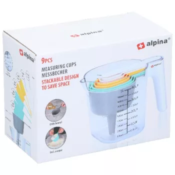 MÉRŐEDÉNY+KANÁL 9DB-OS KÉSZLET 18,8X11X13,8CM 1L ALPINA