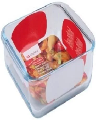 SÜTŐTÁL ÜVEG 1,6L 24,5X22X5CM ALPINA