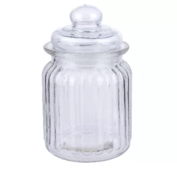 TÁROLÓ ÜVEG TETŐVEL 12DB/DISPLAY 8X13CM 0,3L ALPINA