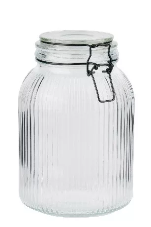 TÁROLÓÜVEG CSATOS TETŐVEL 1500ML 14,5X13,5X20,5CM