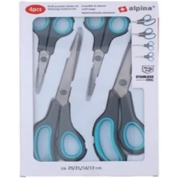 OLLÓ 4DB-OS 25/21/14/12CM 1,35/1,95MM ALPINA