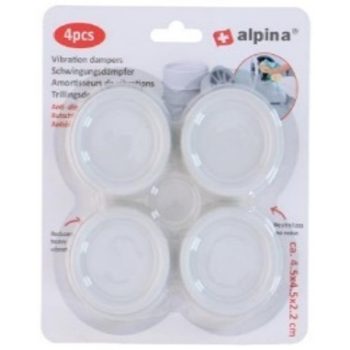 REZGÉSCSILLAPÍTÓ MOSÓGÉPHEZ 4DB 4,5X4,5X2,2CM ALPINA