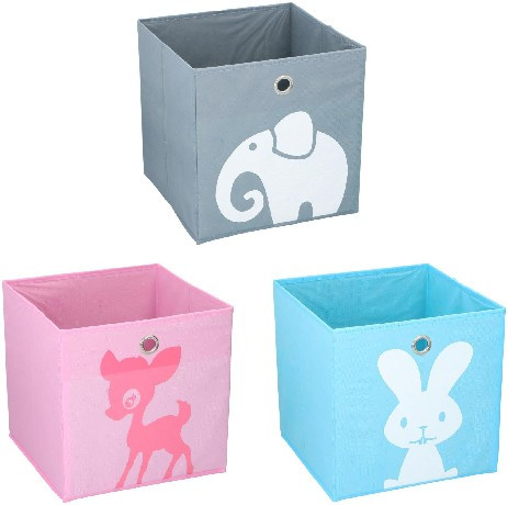 TÁROLÓ DOBOZ 28X28X28CM 3 FÉLE ALPINA