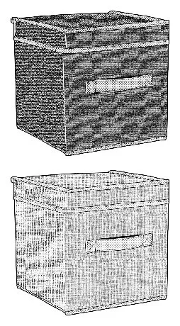 TÁROLÓ DOOBOZ FEDELES 25X25X25CM 2 SZÍNBEN ALPINA