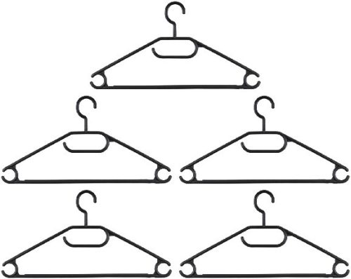 RUHAAKASZTÓ, 5 DB, NYITOTT VÉGŰ, FEKETE, 40X21,8X3,4 CM, ALPINA