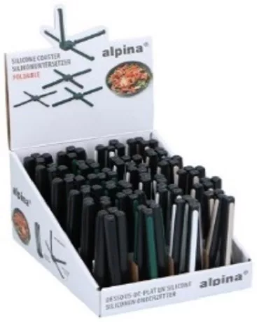 ÖSSZECSUKHATÓ ALÁTÉT 4FÉLE 22X22X1CM 45GR DSPL24 ALPINA