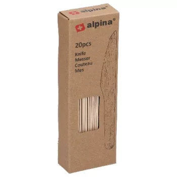 KÉS KÉSZLET 20DB 16,5X2,1X0,1CM 50GR ALPINA