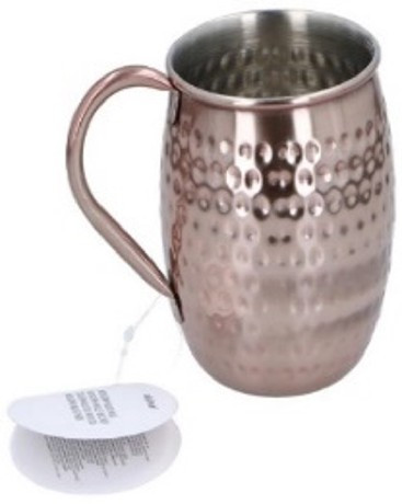 KOKTÉL-BÖGRE MOSCOW MULE O9XH9,5CM 125GR, ROZSDAMENTES ACÉL ALPINA