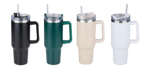 TERMOSZ POHÁR SZÍVÓSZÁLLAL 1,2L 14X10X27CM 4 SZÍNBEN ALPINA