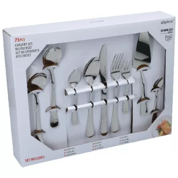 EVŐESZKÖZ KÉSZLET 75DB ROZSDAMENTES ACÉL ALPINA