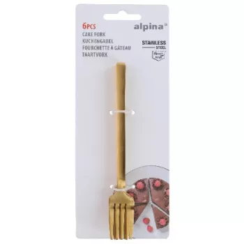 VILLA TORTA 6DB ARANY 15X2X1,8CM 84G ROZSDAMENTES ALPINA