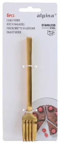 VILLA TORTA 6DB ARANY 15X2X1,8CM 84G ROZSDAMENTES ALPINA